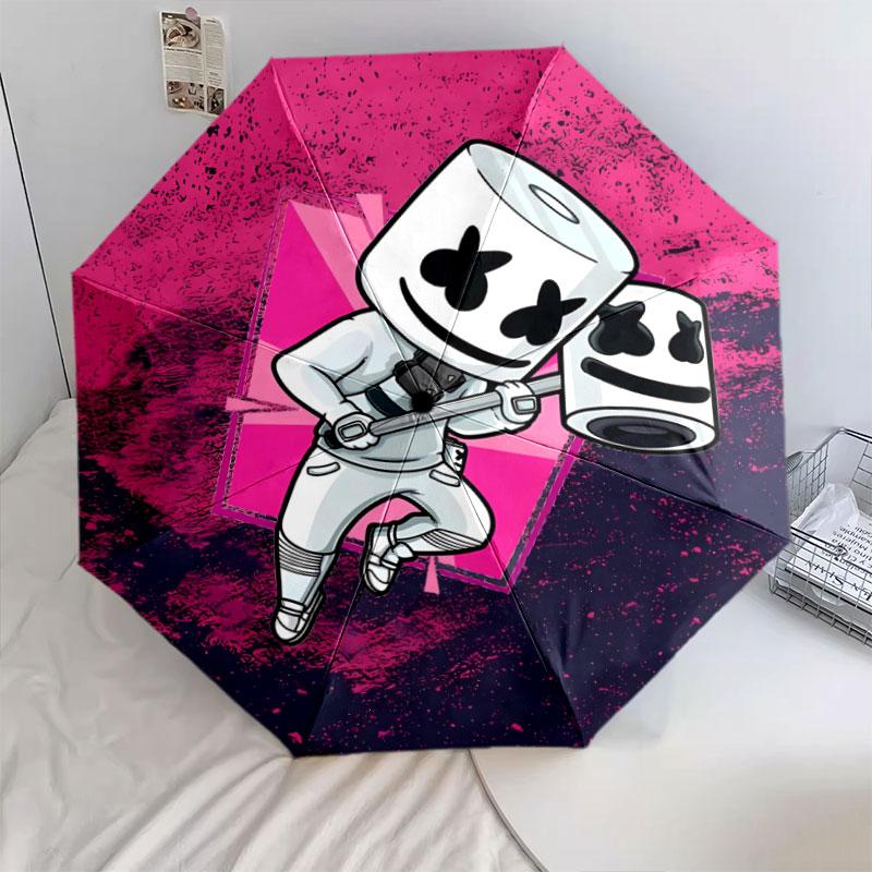 Зонт с узором зефир, Новый стиль, 1 шт., Автоматический складной зонт, Портативный складной дорожный зонт, Уличный зонт, Подарок на день рождения