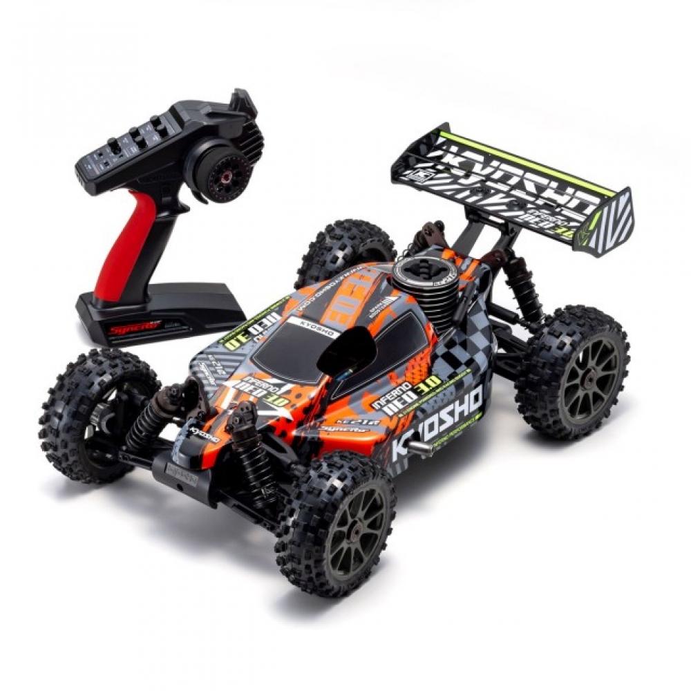 Kyosho 4WD Гоночный Багги Readyset Inferno Neo 3.0 Цвет Тип 5 Красный