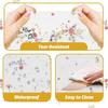 MEHOFOND 3 Pcs Love in Bloom Bridal Shower Tablecloth, Wildflower Wedding Showerr Plastic Disposable Tablecloth Rectangle Table Covers for Spring