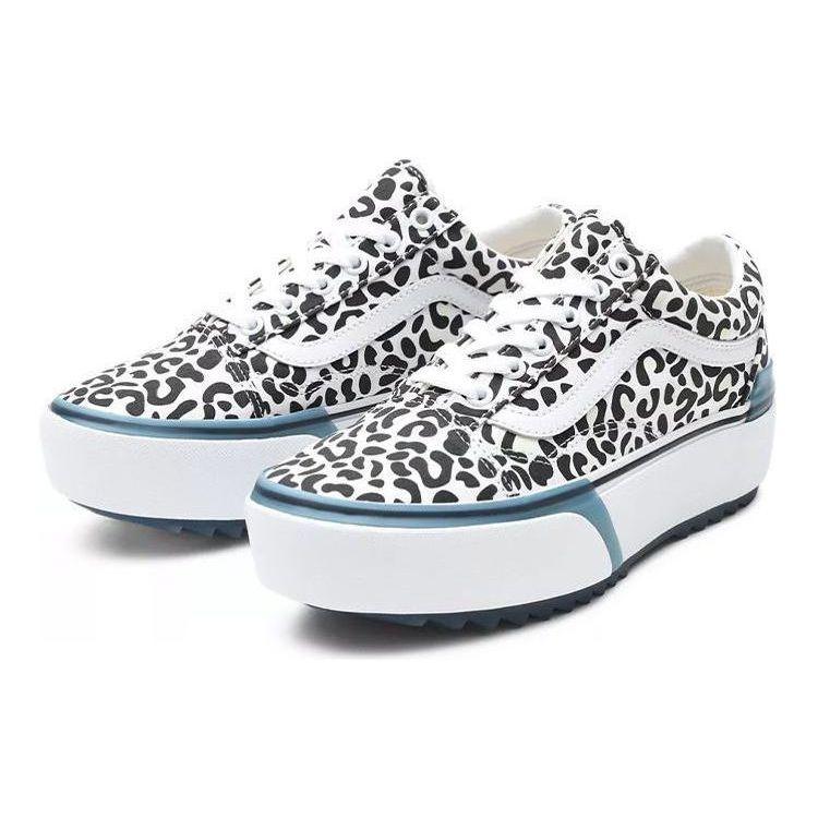 Vans Кроссовки унисекс с леопардовым принтом Old Skool Stacked UV Ink, белые, True-White VN0A4U154TJ