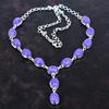 Ожерелье из чароита, ожерелье из стерлингового серебра 925 пробы, регулируемая цепочка, ожерелье из драгоценных камней ручной работы, ювелирные изделия из натурального чароита, подарки для женщин