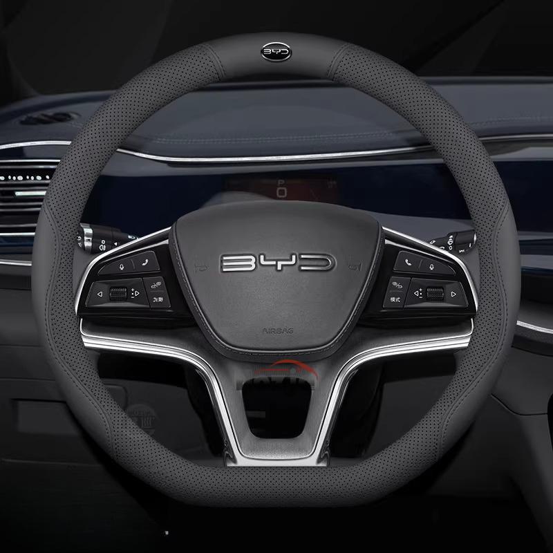 Кожаная накладка на руль автомобиля для BYD Seal U Dmi Аксессуары для интерьера BYD Sealion 5 7 2025 2026 Накладка на руль