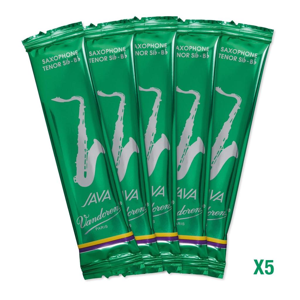 Vandoren Tenor Sax Reed JAVA Hard 2-12 5pcs