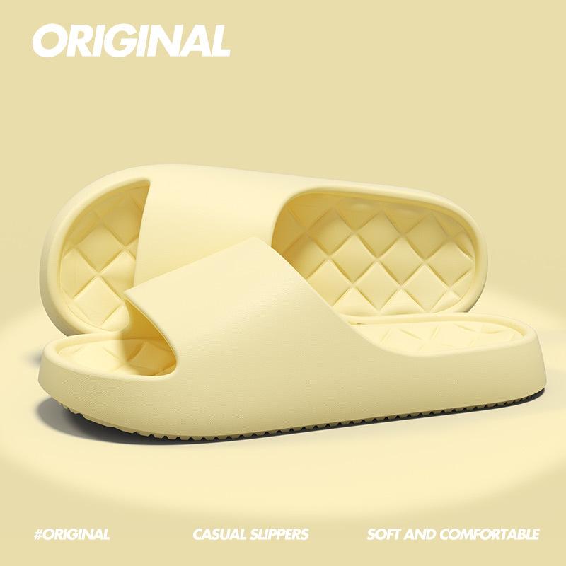 Летние женские нескользящие домашние тапочки с мягкой подошвой