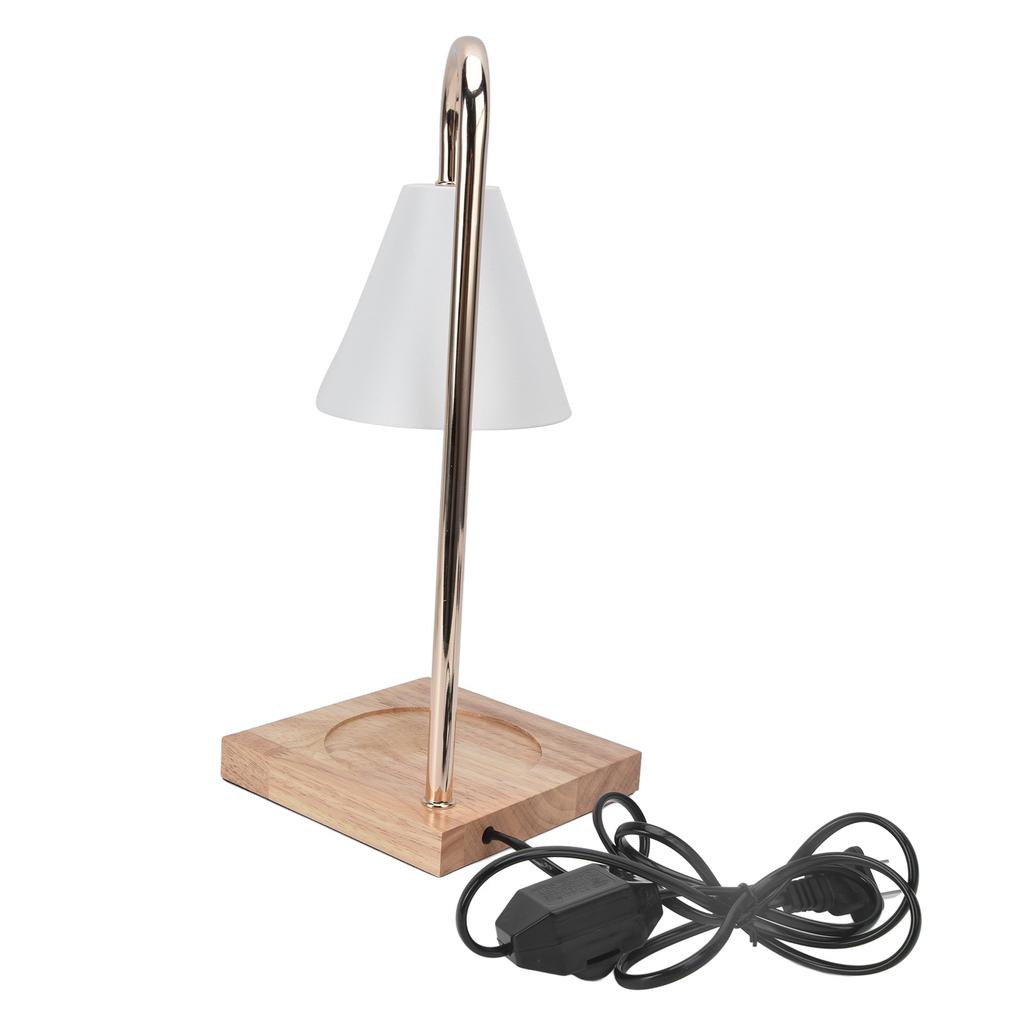 Лампа для подогрева свечей, металлический утюг, регулируемая яркость, основание из бревна, электрическая свеча для комнаты