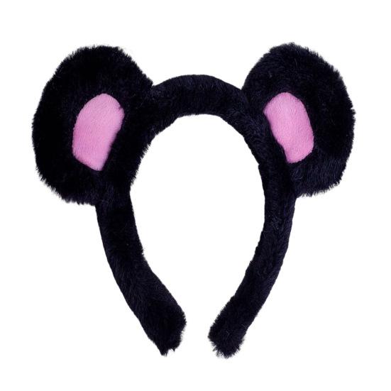 Девушка Медвежьи Уши Декор Головная Повязка Мультфильм Плюшевый Обруч Для Волос Макияж Умывание Лицо Хэллоуин Косплей