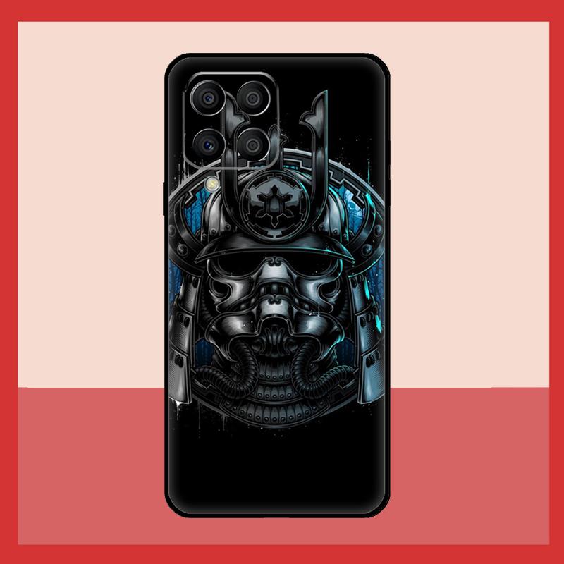 Маска самурая Чехол с демоном Для Samsung Galaxy M56 M12 M06 M32 M52 M35 M55 M15 M11 M13 M14 M16 M36 M31 M53 M34 M54