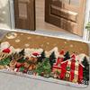 Рождественские коврики для двери, Моющиеся коврики для входа в помещение и на улицу, Ковры, которые можно стирать в машине, Входные коврики для ванной, Декор для дома