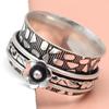 Silver Spinner Ring For Women Four Spinner Ring Fidget Silver Jewelry Ring"10"