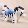 Плюшевый кулон-кукла, тип с вытягиванием, дизайн зебры, слона, пчелы, акулы, декоративный подвес в виде животного, украшение для кошелька