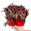 1 Meter Fluffy Natural Rooster Feather Trim Fringe Wedding Decoration Carnival Accessory Sewing Feather Ribbon 15-20 CM