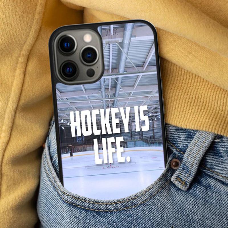 Хоккей на льду - это жизнь Мягкий чехол для телефона для iPhone 17 Air 16e Pro max 15 Pro 13 14 Plus 11 12 MagSafe Магнитный Coque