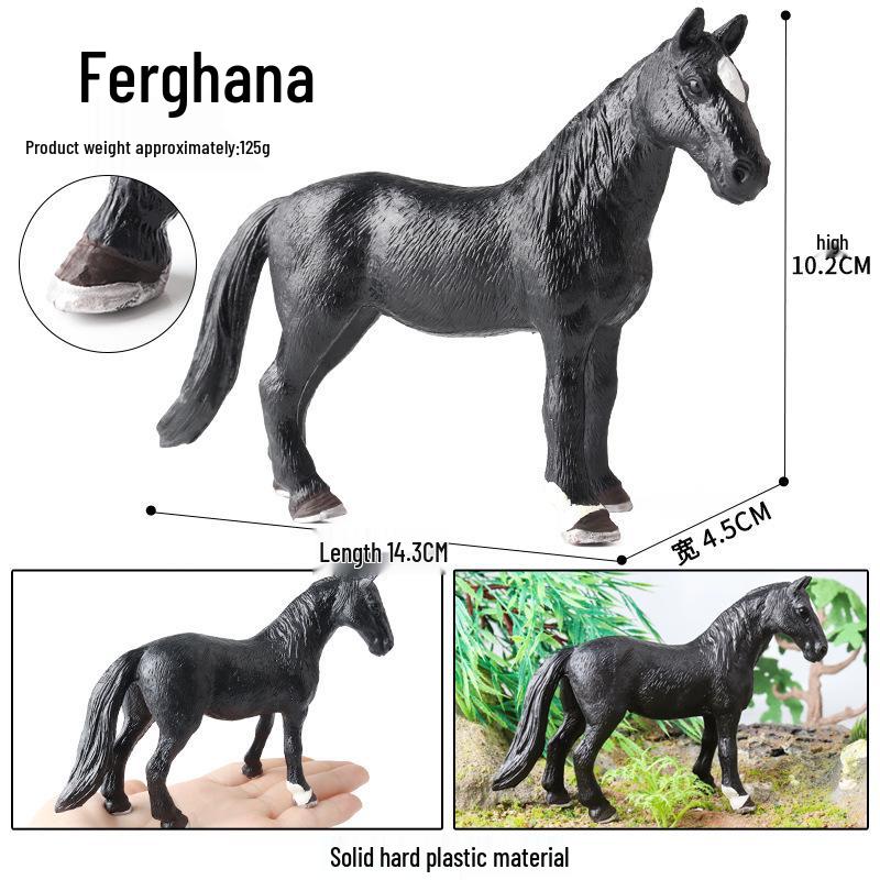 Трансграничное украшение для рабочего стола «Степной конь»: Черно-белая модель североамериканской дикой лошади