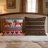 Pattern Fair Isle Pattern Cushion Cover 1Pcs Decorative Covers Soft Cushion Case For Sofa Couch Decor 40X40 45X45 Pillowcases