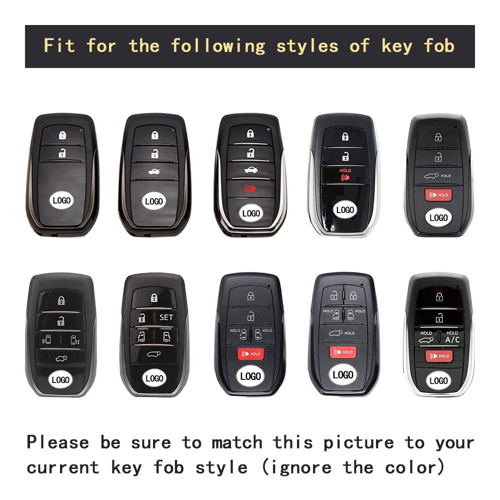 TANGSEN Compatible with Toyota TPU Key Case Compatible with TOYOTA Smart Key Case Vellfire 30 Series Harrier 80 Series RAV4 PHV Gran Ace Hilux Land