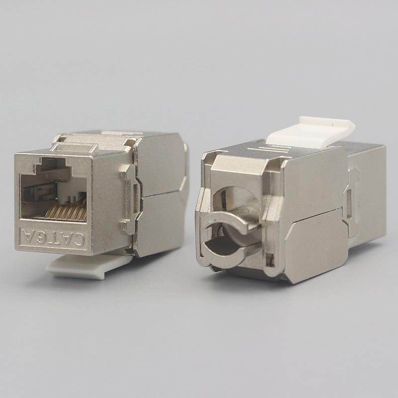 CAT6A Shielded Gigabit RJ45 Tool-Free Network Module