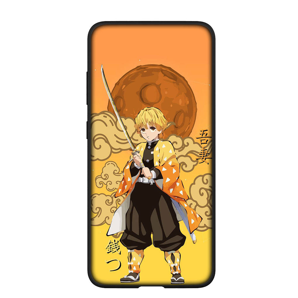 Чехол для Samsung Galaxy S25 S24 S23 iPhone 16 15 Xiaomi Redmi Note 14 13 12 16E 11 Pro Max OPPO Moto Huawei Agatsuma Zenitsu Demon Slayer аниме-чехол