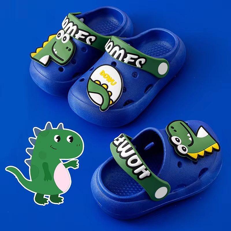 Детские милые летние шлепанцы с медведем, нескользящие: Мягкая подошва, крутые клоги для мальчиков и девочек