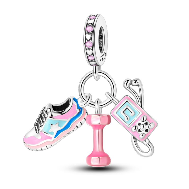 Медь Волейбол Бейсбол Бадминтон Гольф Спорт 3мм Шармы Бусины Подвески Вечеринка по случаю дня рождения Изысканные DIY Ювелирные изделия Подарки