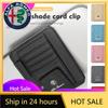 Car Stickers For Alfa Romeo Car Sunshade Storage Bag Card Sunglasses Organizer Holder Accessories For Alfa Romeo GT Stelvio F1 B
