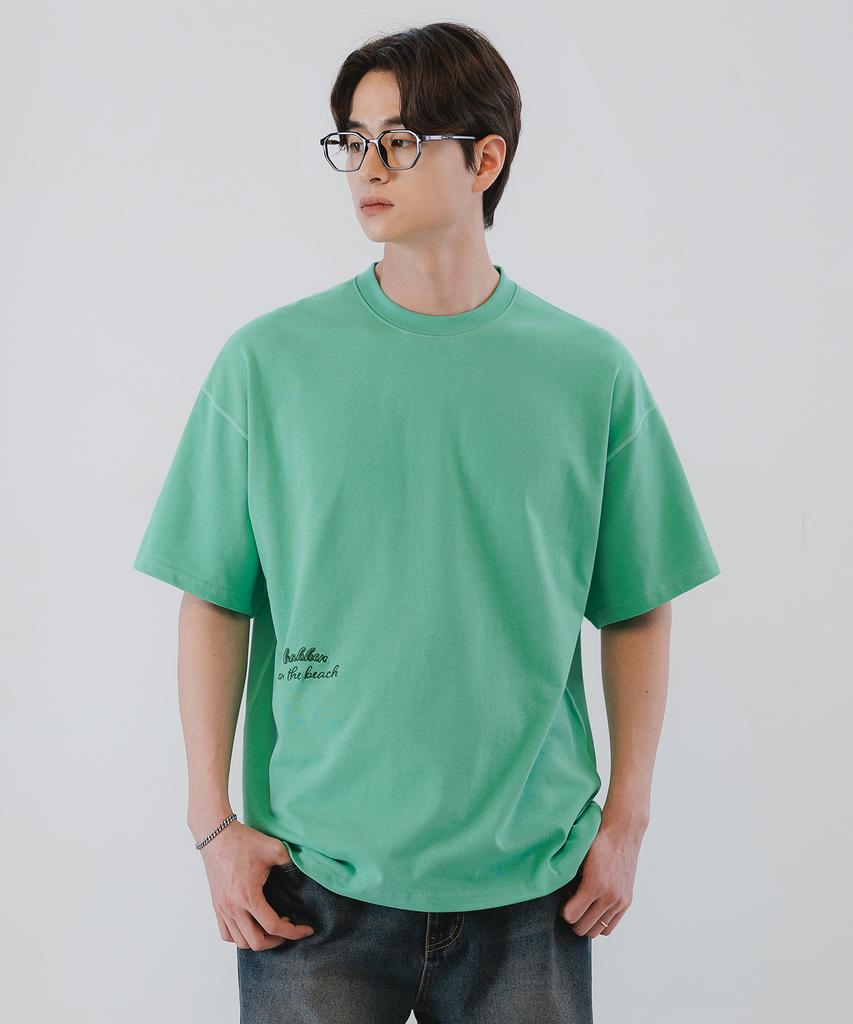 BAKKEN Silent Beach Short Sleeve T-Shirt Bk3974_Mint