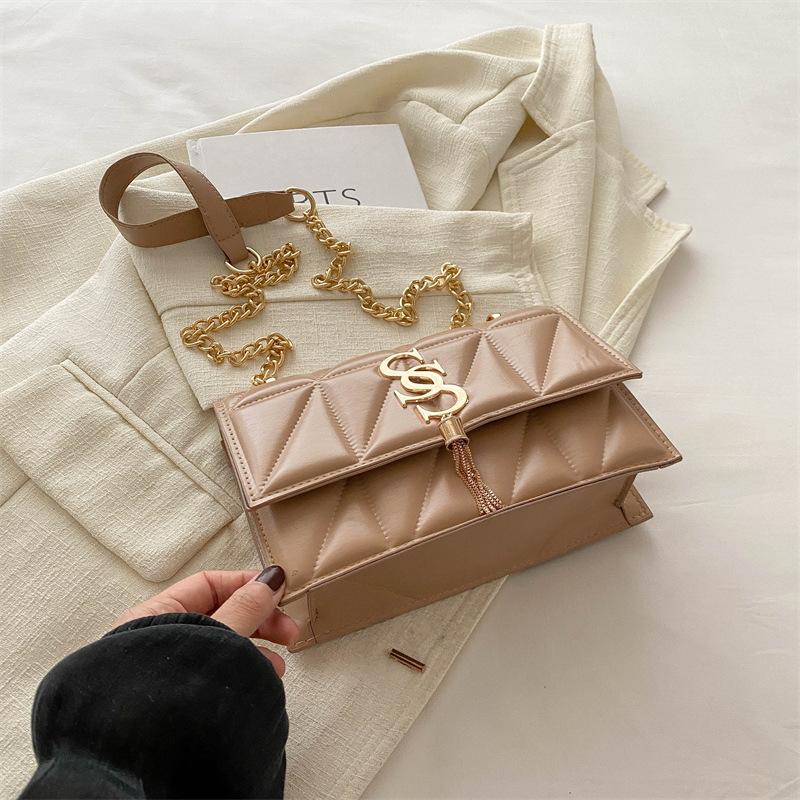 Ретро повседневная сумка-мессенджер с цепочкой женская простая повседневная сумка женская летняя новая модная тенденция 2024 года сумка через плечо