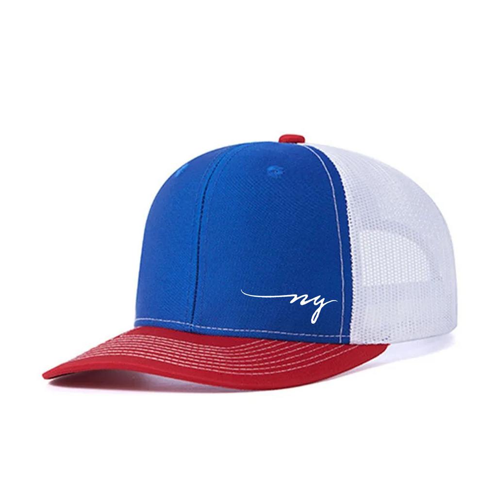 Hot Stamping Creative Design Baseball Cap Micro-Bend Richardson Truck Driver Hat Sports Breathable Mesh Cap