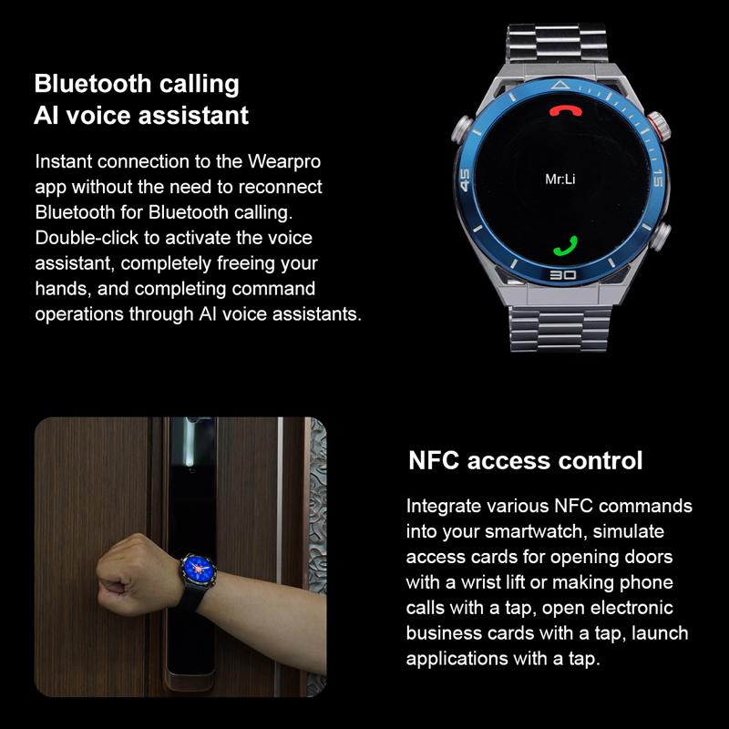 Ecg+ppg Nfc Bluetooth Call Smartwatch Gps Sports Track 1,5 дюйма 454*454 Hd экран Smartwatch для мужчин для Huawei Watches Ultimate