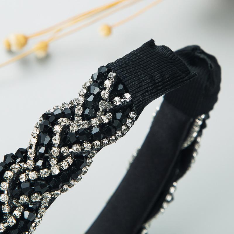 Женская повязка на голову Super Flash в стиле ретро со стразами и кристаллами, обжаренными в тесте с крестом