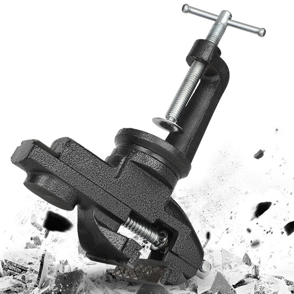 Vise 360 Degree Rotation Bench Vise 73mm Opening Table Vise Cast Steel Clamp Tool 80mm  3.15in