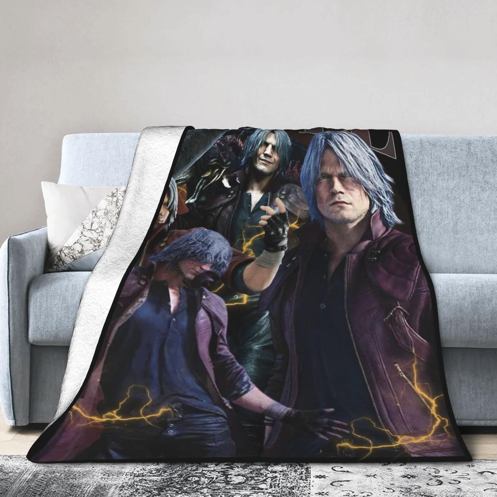 Ограниченное одеяло Dante Devil May Cry Фланелевое Осенне-зимнее Многофункциональное Супермягкое Одеяло-плед для дивана, ковра, штука