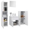 VidaXL Armoire d'Evier avec Lavabo Intégré Meuble de Rangement Placard de Salle de Bain Armoire de Rangement Toilette 3071351