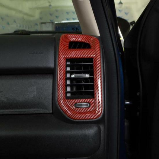 2P Air Vent Cover Trim For Dodge Ram 3500/2500/1500 19-24 Accessories Red Carbon