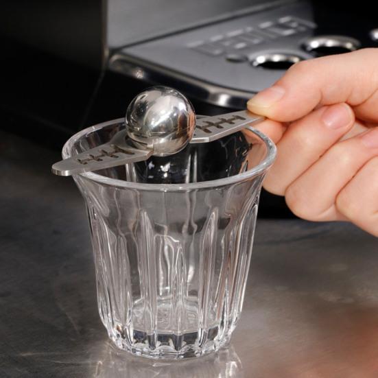 Espresso Cooling Ball with Holder Stainless Steel Iced Coffee Chiller Dilution-Free Cooling Tool for Cocktails Whiskey