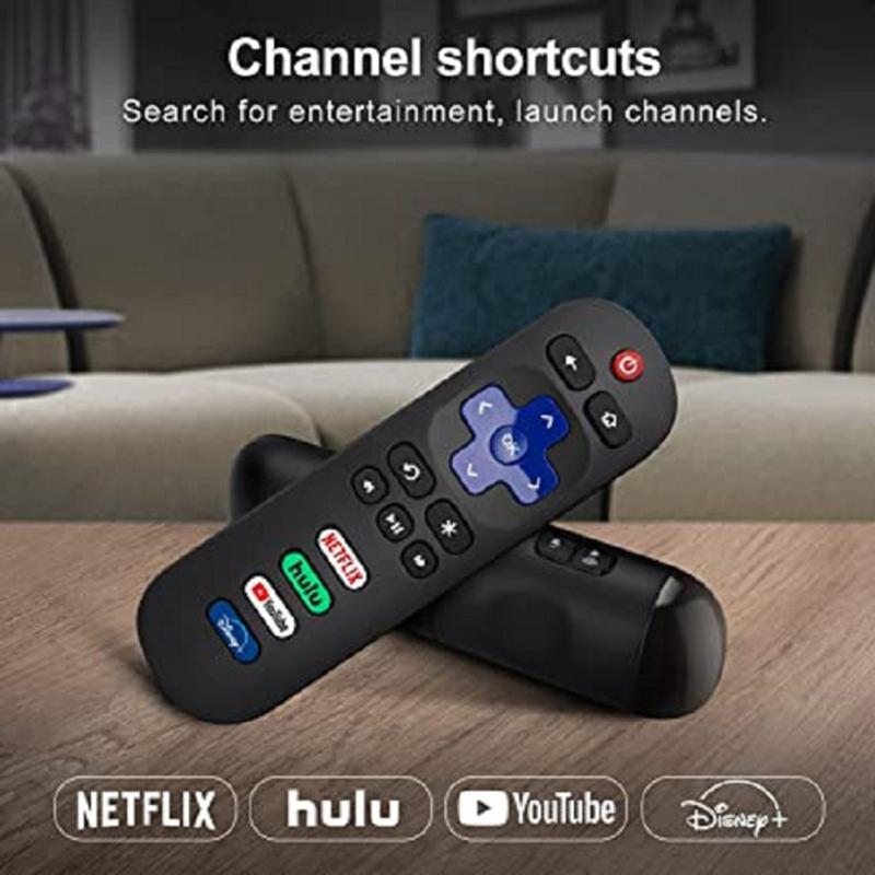 Replacement Remote Control For Roku Smart Led Tv Television For Netflix Youtube Hulu Disney