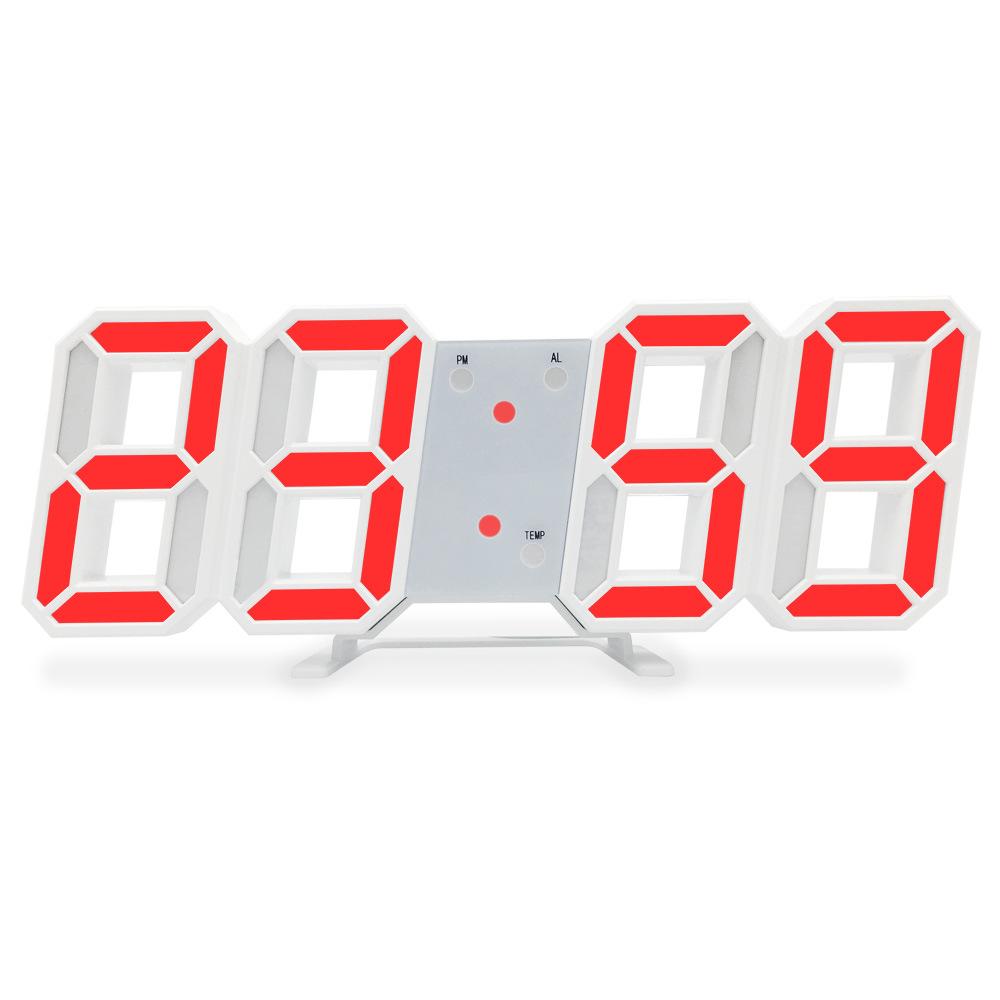 Светодиодные цифровые настенные часы Яркость Настольный будильник Настенный будильник Функция повтора