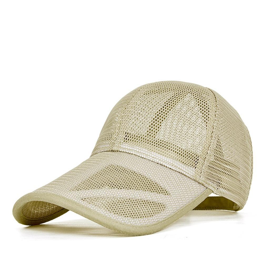 Quick-dry Mesh Baseball Cap Adjustable Sports Mesh Caps Trucker Cap Men Snapback Hat  Summer