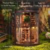 3D Wooden Puzzle QmXCyzl DIY Miniature Dollhouse Study Room Model Kit