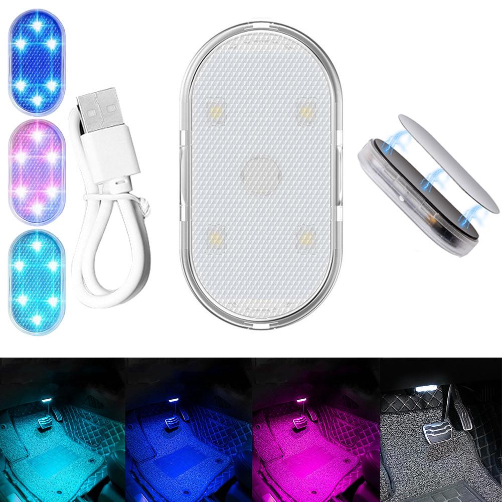 Магнитный сенсорный USB светодиодный светильник для салона Светодиодная лампа для автомобиля Потолочный светильник для чтения Украшения для автомобиля Освещение салона на крыше