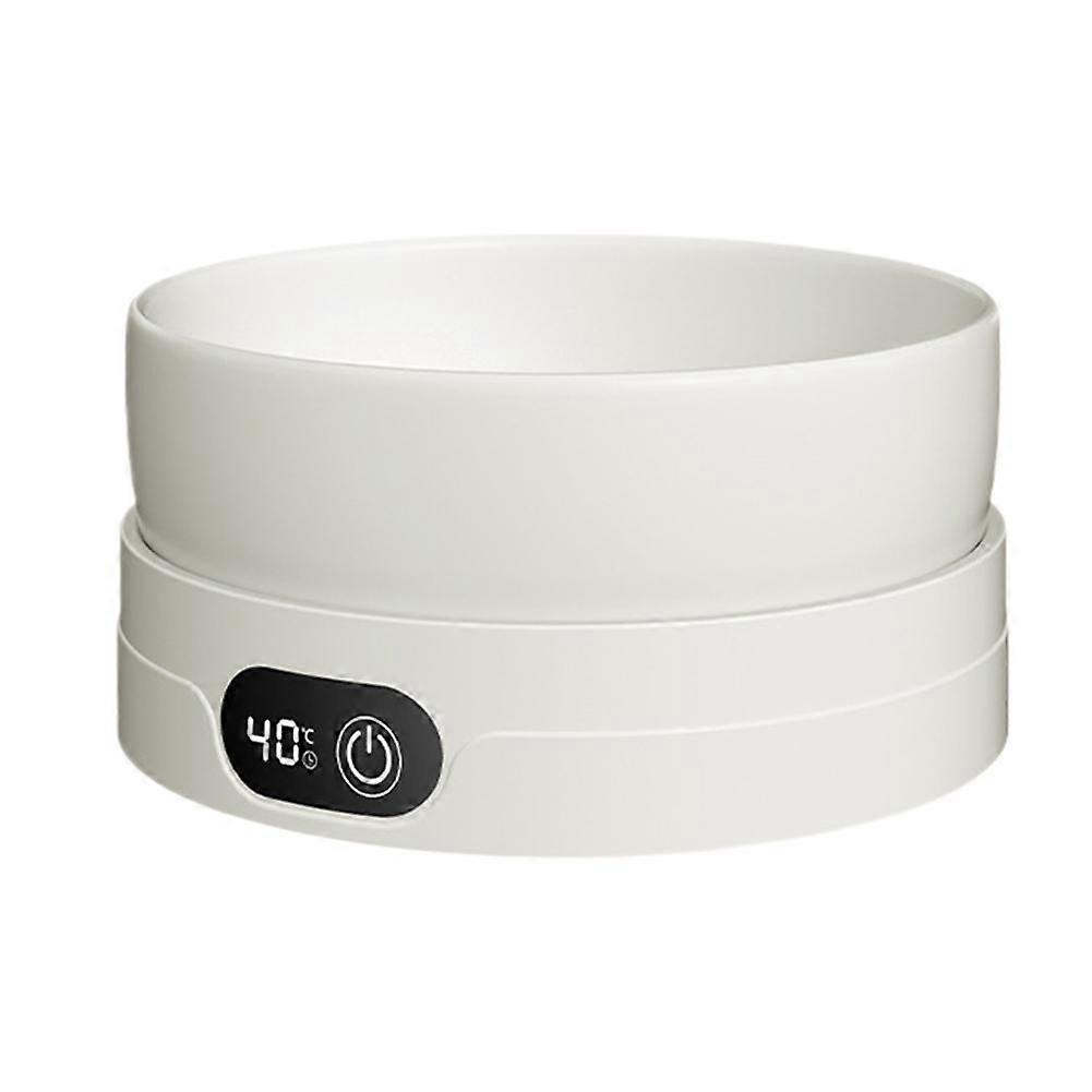 Heated Ceramic Pet Bowl With Adjustable Temperature Control For Cats And Dogs