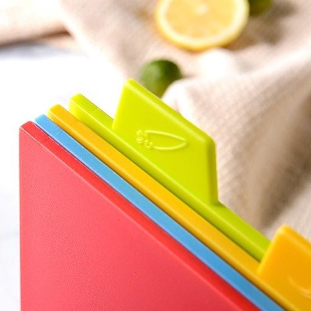 Color Coded Chopping Board Set Non-Slip Color Coded Board Set Anti Mildew Board Kitchen Use