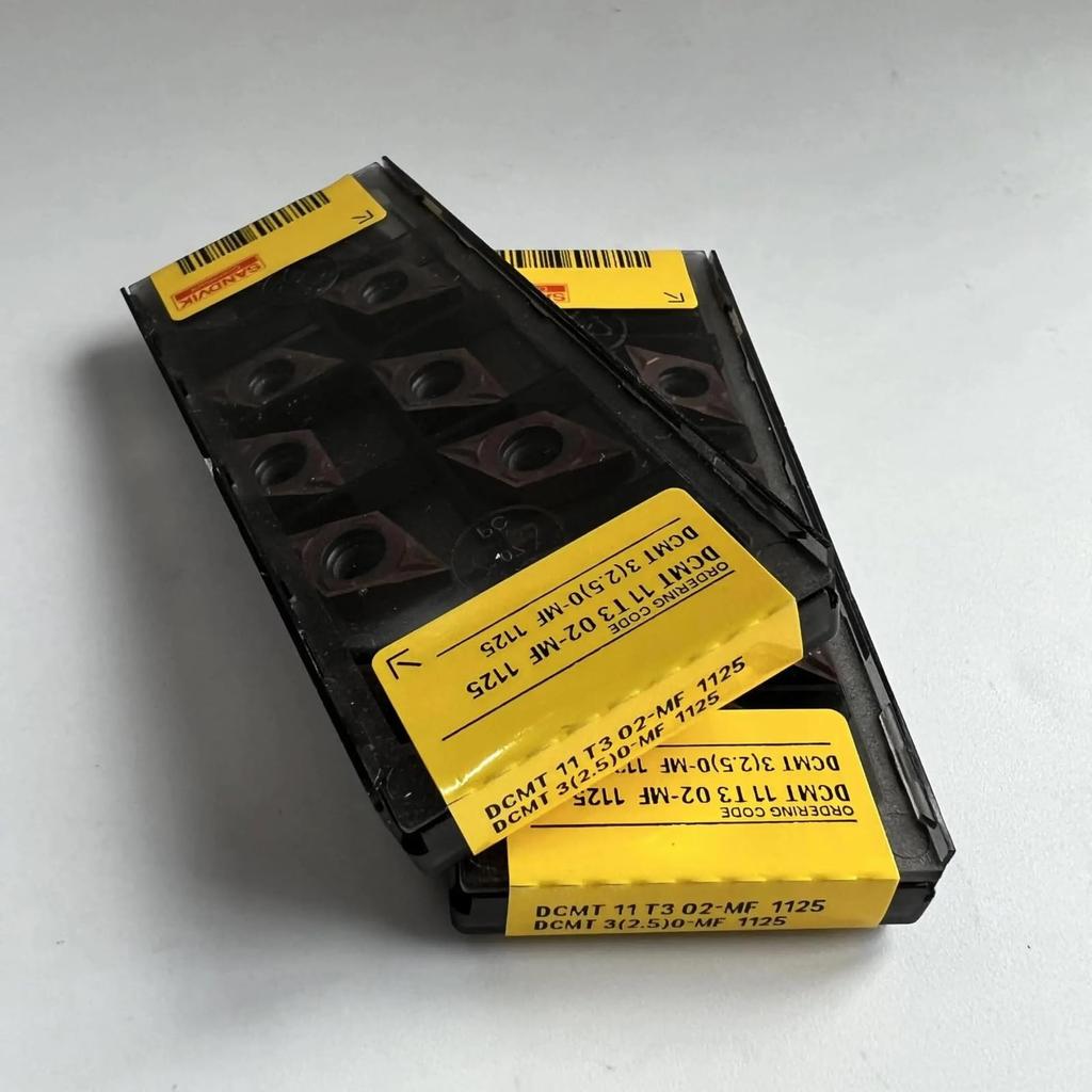 Original Sandvik / DCMT11T302-MF 1125 / CNC Lathe Carbide Blade 10 PCS