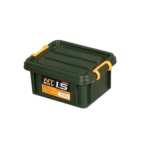 JEJ Astage NT Box #1.5 Green, Disaster Preparedness Container, Approx. 8.7" W X 6.6" D X 3.5" H, Storage, DIY, Small Items, Outdoor