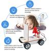 1 набор DIY Newtonian Mechanics Model Vehicle Kit Handmade Wooden Puzzle Acting Force Demonition Car Construction Crafts STEM Science Experiment Toy