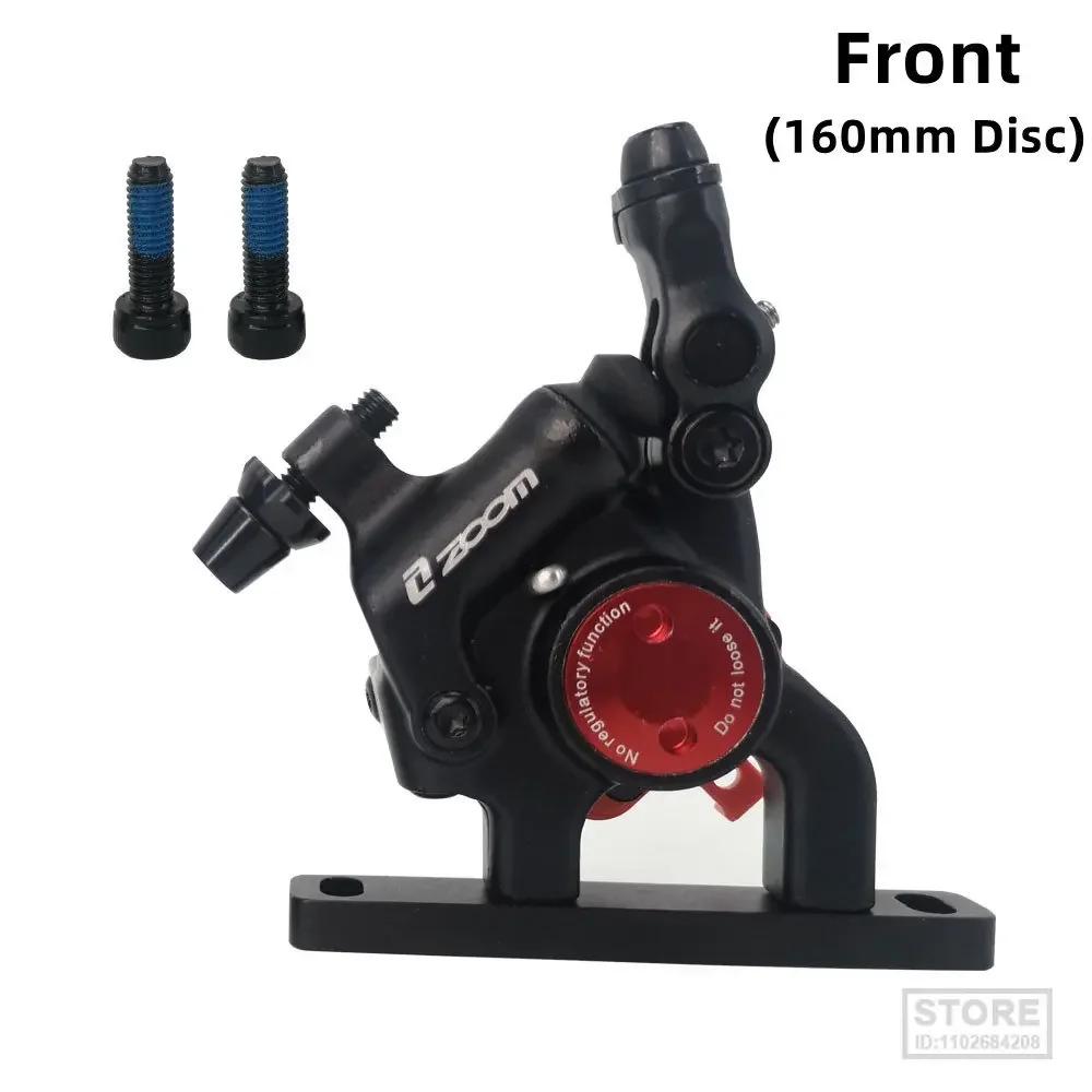 ZOOM New Road Bike Disc Brake Calipers Front Rear Hydraulic Brake Disc HB105 Line Pull Brake Oil 140/160mm Rotor Bicycl Brak Set