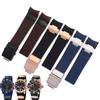 Classic For Ulysse Nardin Silicone Rubber Watch Band 263 DIVER Curved End Strap 22mm Waterproof Belt Watch Bracelets