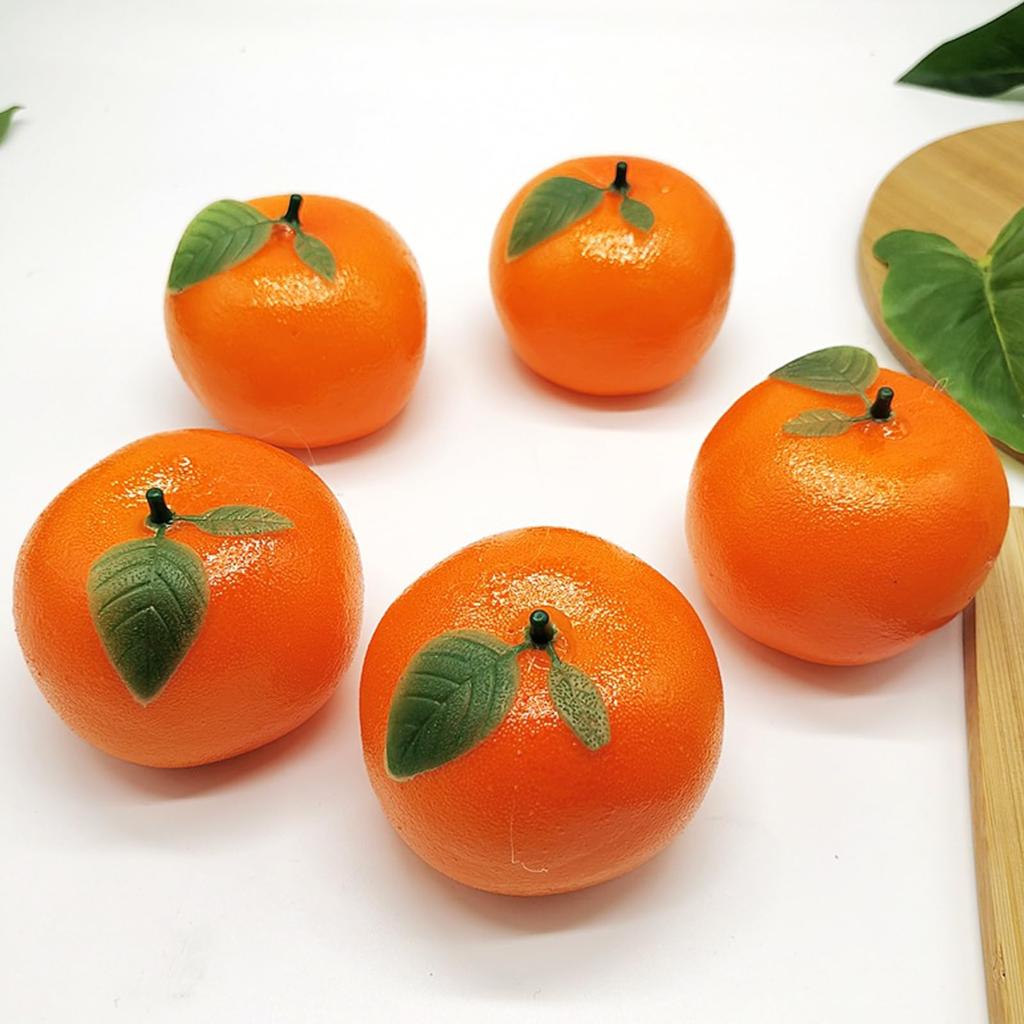 NUOLUX оранжевый образец еды фрукт поддельный мандарин искусственный имитационный объект фигурка украшение украшение фото реквизит фруктовый магазин дисплей 4 шт