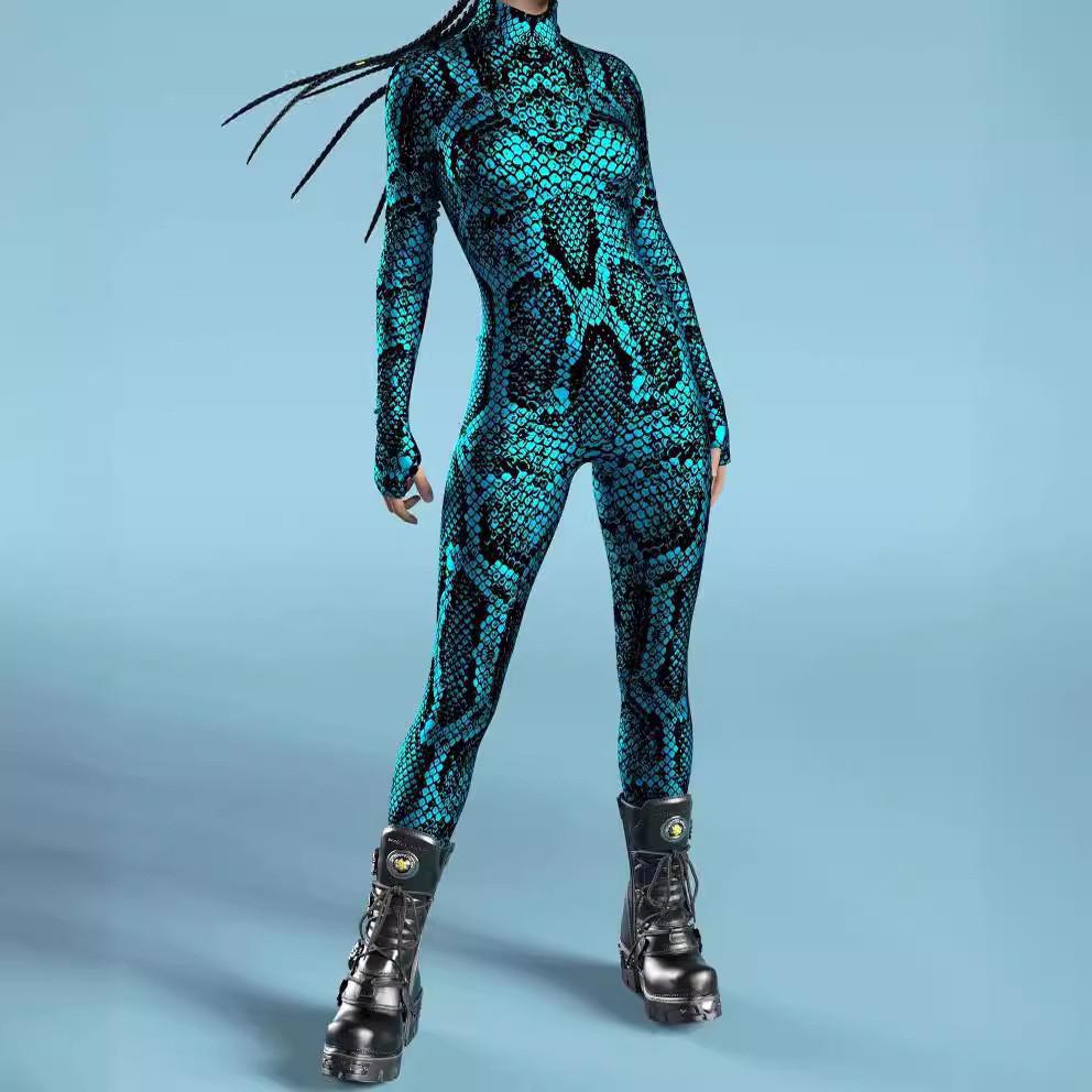 Halloween Adult Cosplay Jumpsuit With 3d Digital Print For Costume Party And Role Play