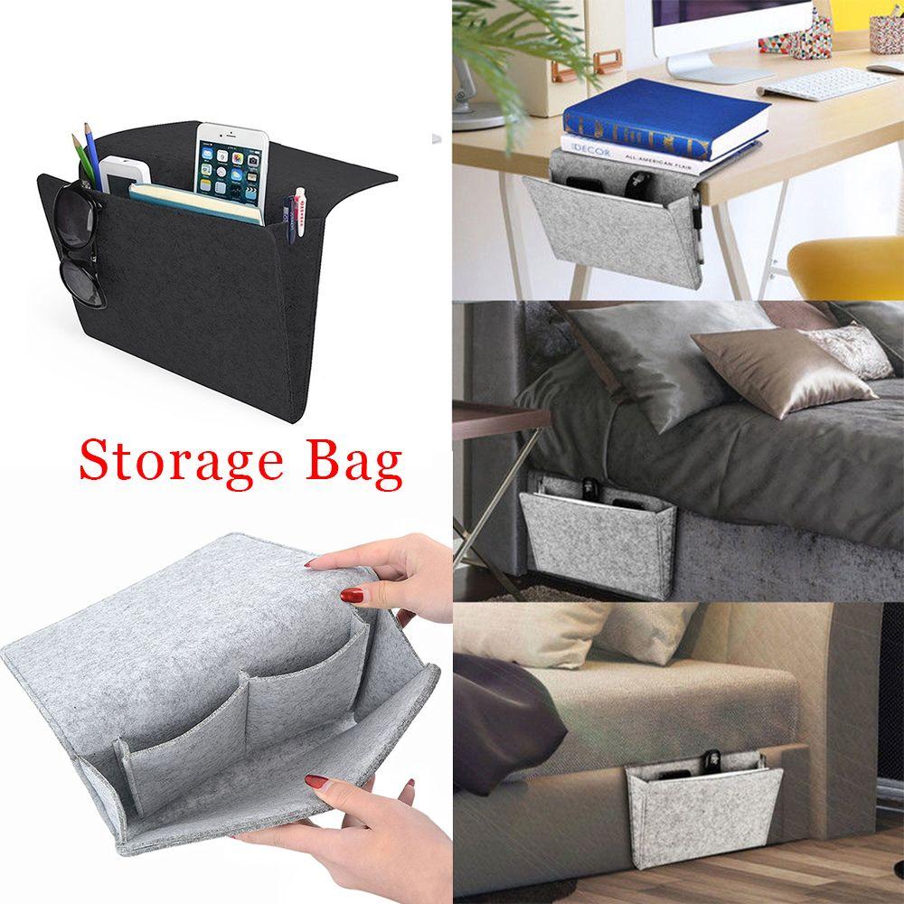 New Sundries Pouch Christmas Hanging Bag Storage Felt Bedside Pocket