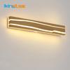 Nordic Minimalist Solid Wood LED Wall Lamp Rotating Crack Wooden Wall Light Living Room Bedroom Bedside Decor Sconce Lights